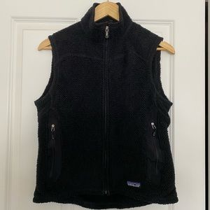 Patagonia fleece vest, black